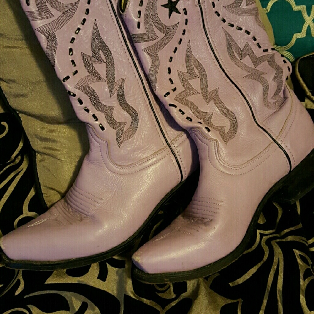 COPY - Durango Lilac Cowboy Boots